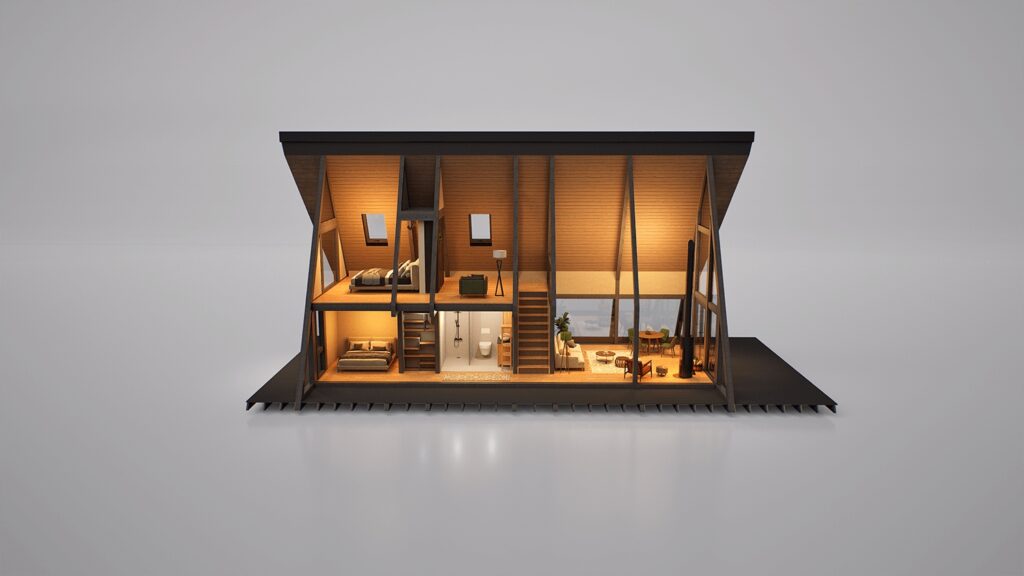 A-Frame A110 Haus - Innenansicht 2