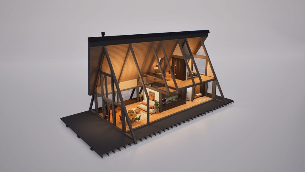 A-Frame A110 Haus - Innenansicht 3