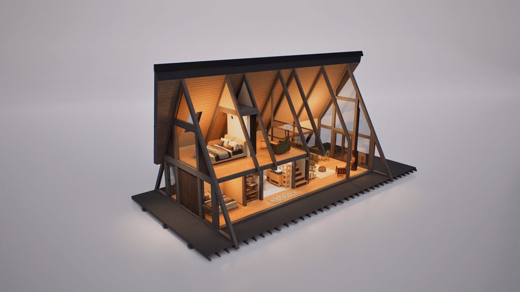 A-Frame A110 Haus - Innenansicht 4