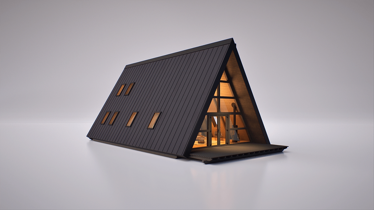 A-Frame A150 Haus - Außenansicht