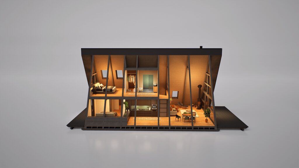 A-Frame A150 Haus - Innenansicht 2