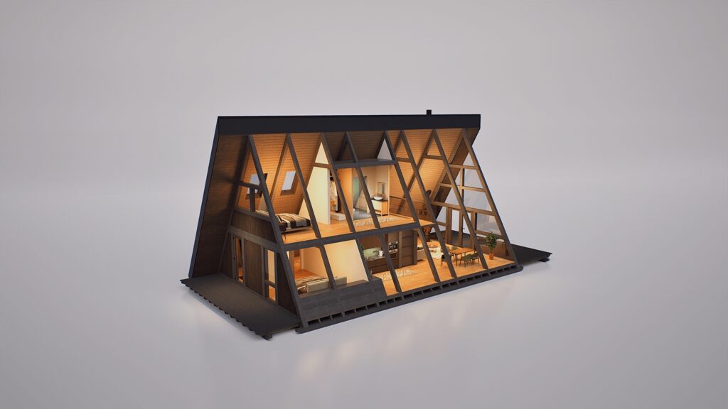 A-Frame A150 Haus - Innenansicht 4