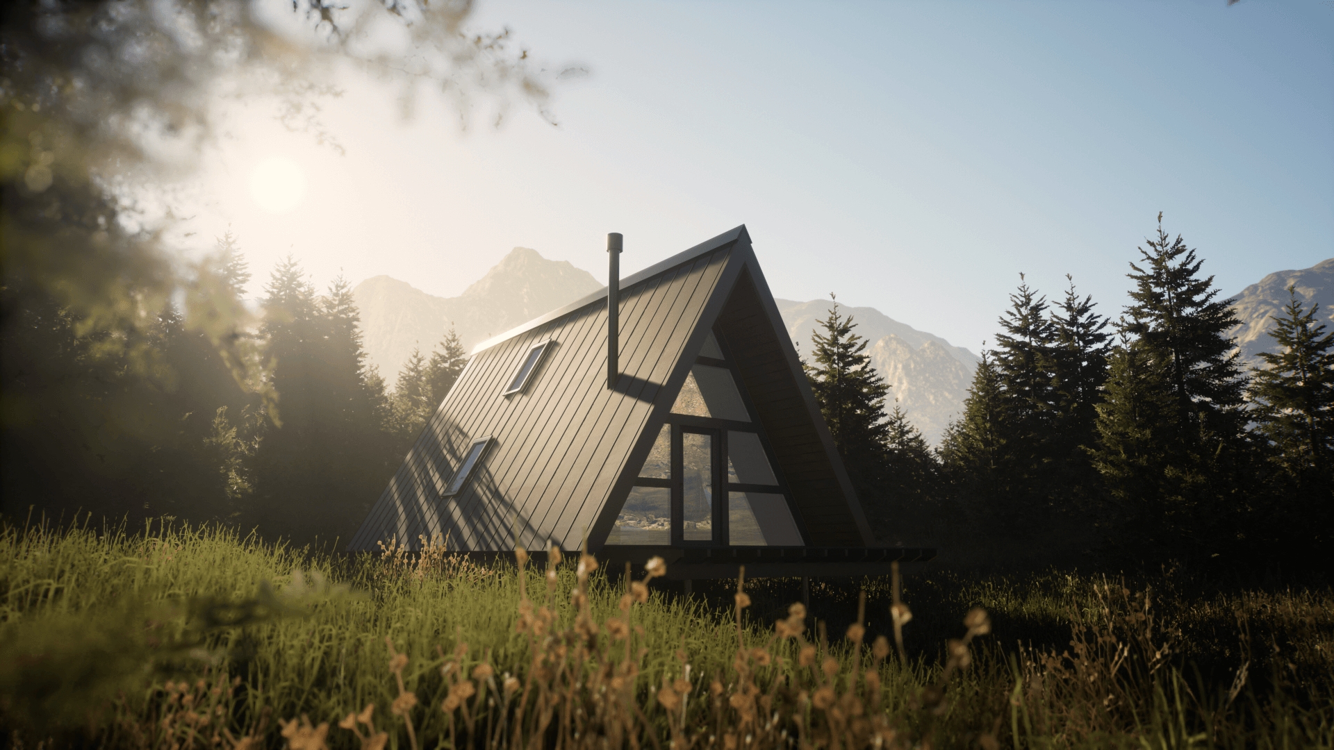A-Frame A60 Haus - Außenansicht