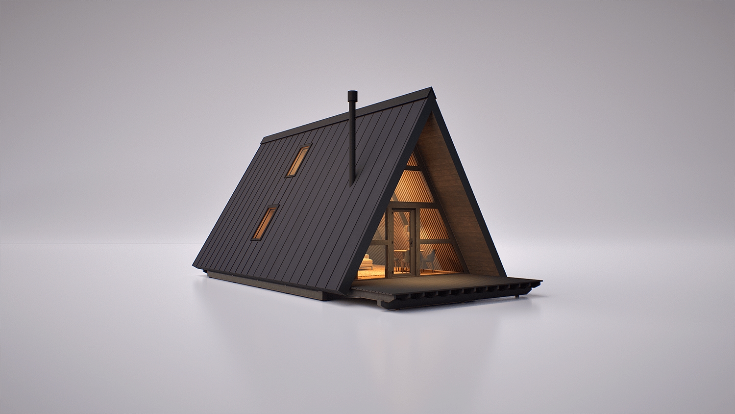 A-Frame A60 Haus - Außenansicht
