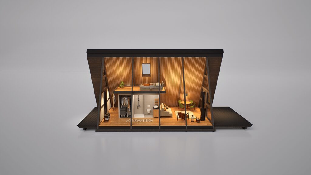 A-Frame A60 Haus - Innenansicht 2