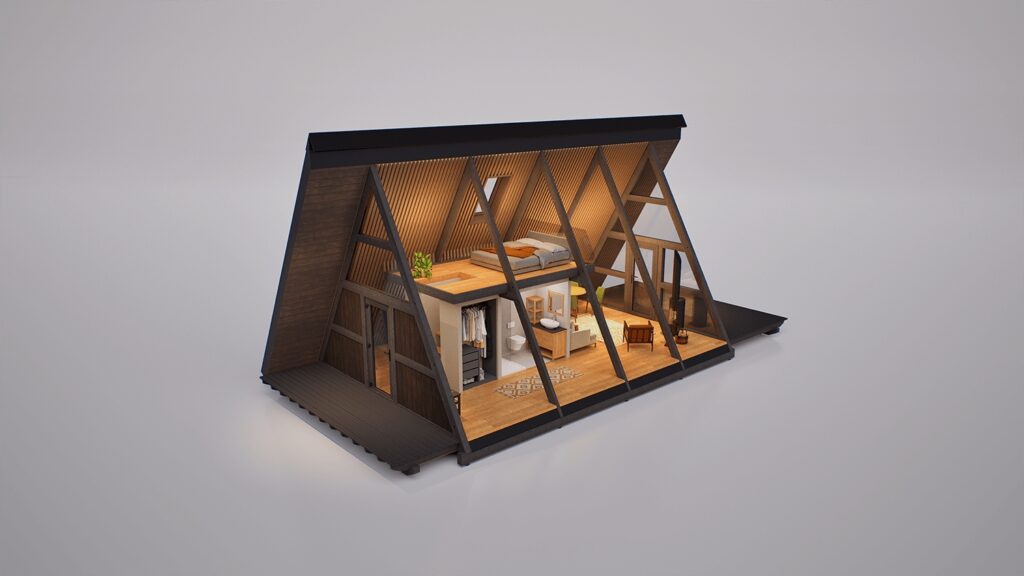 A-Frame A60 Haus - Innenansicht 4