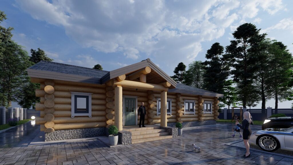 Blockhaus Agafiya Außen