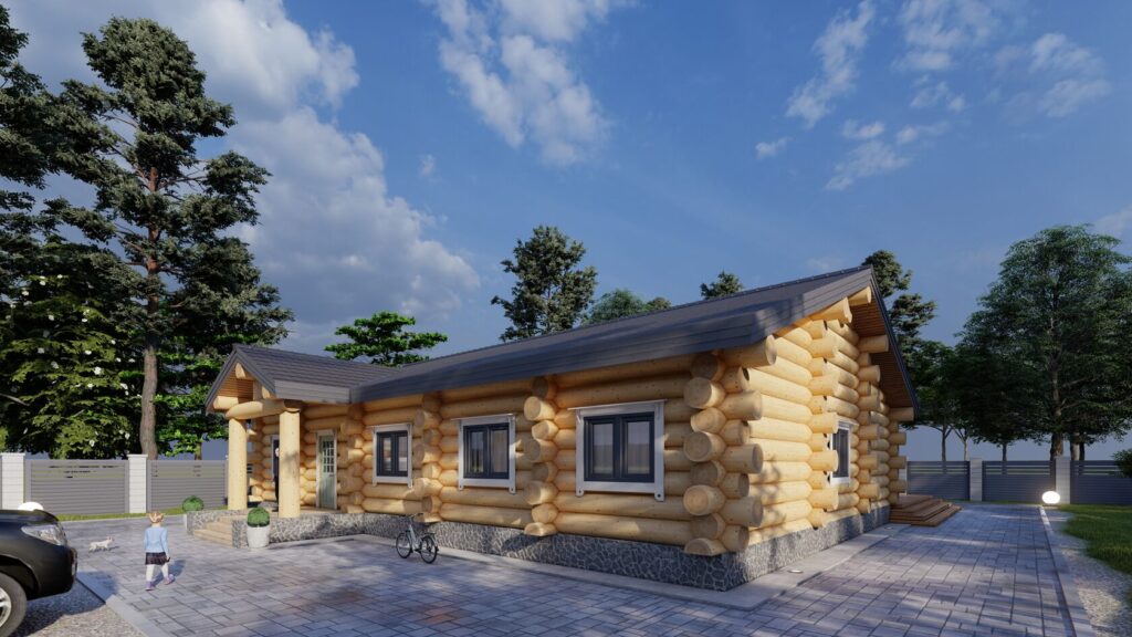 Blockhaus Agafiya Außen