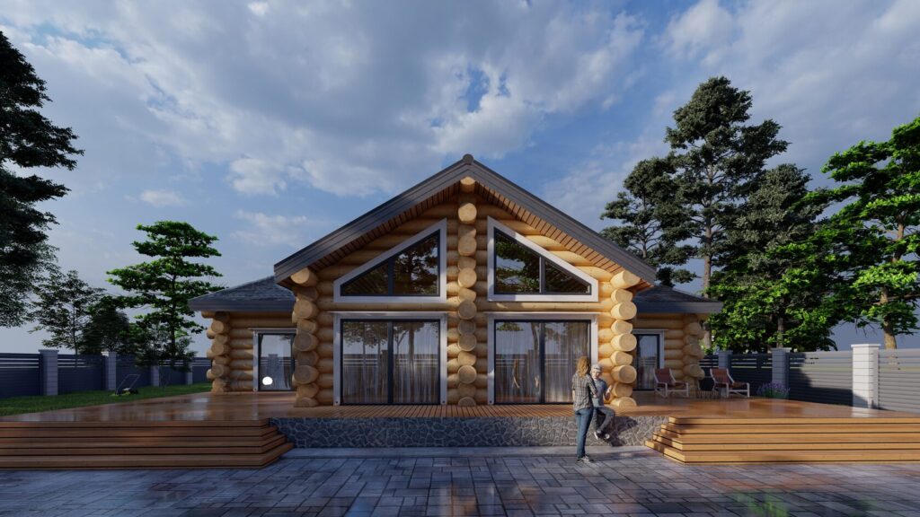 Blockhaus Agafiya Außen