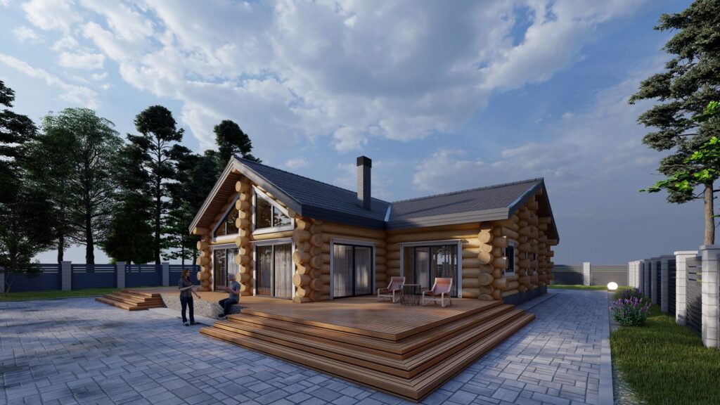 Blockhaus Agafiya Außen