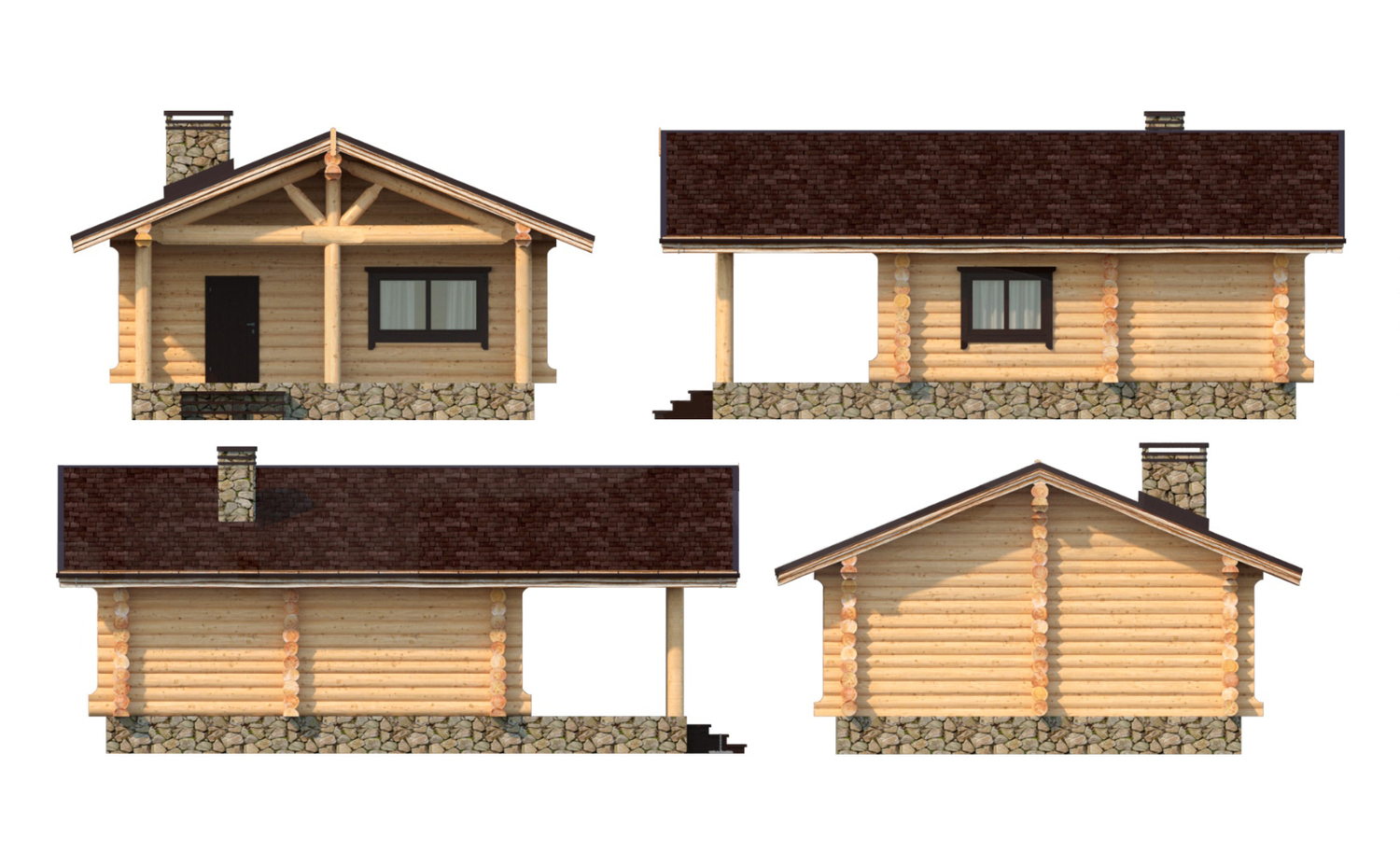 Blockhaus Kassandra Rendering