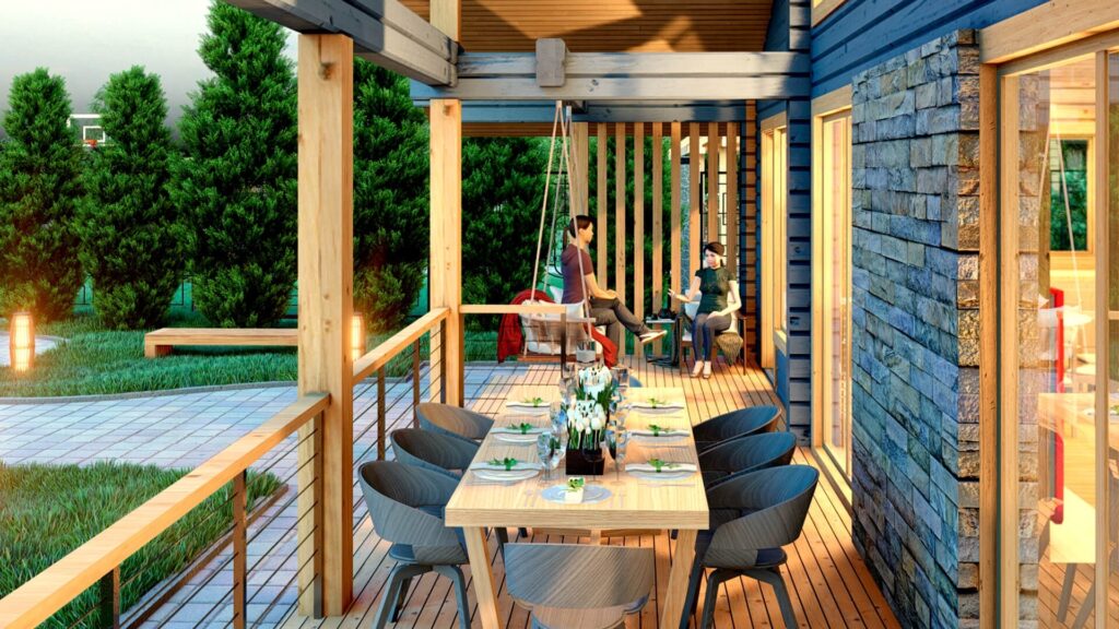 Blockhaus Karl Leimholz - Außenansicht 1