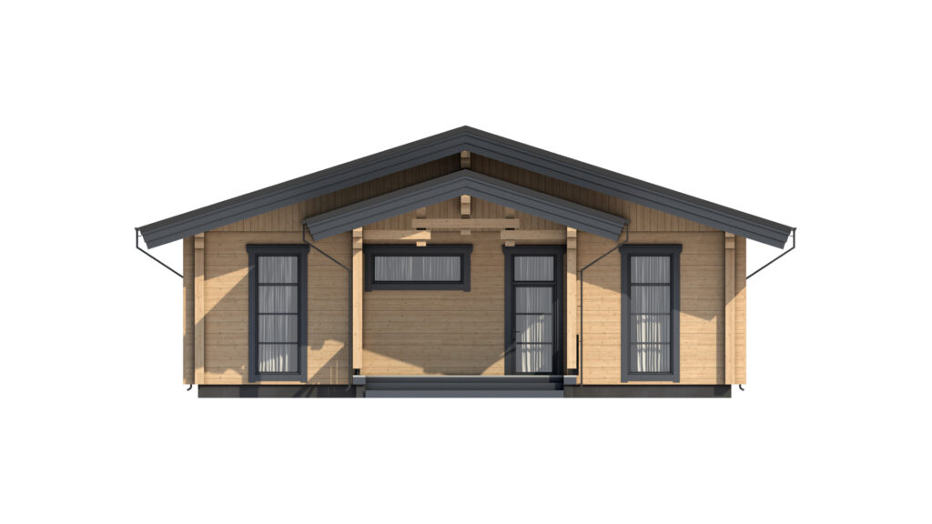 CHALET 002 Leimholz Blockhaus - Rendering 3