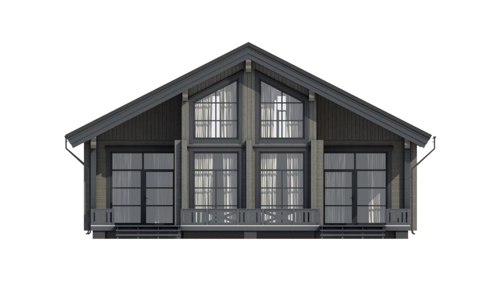 CHALET 188 Leimholz Blockhaus - Rendering