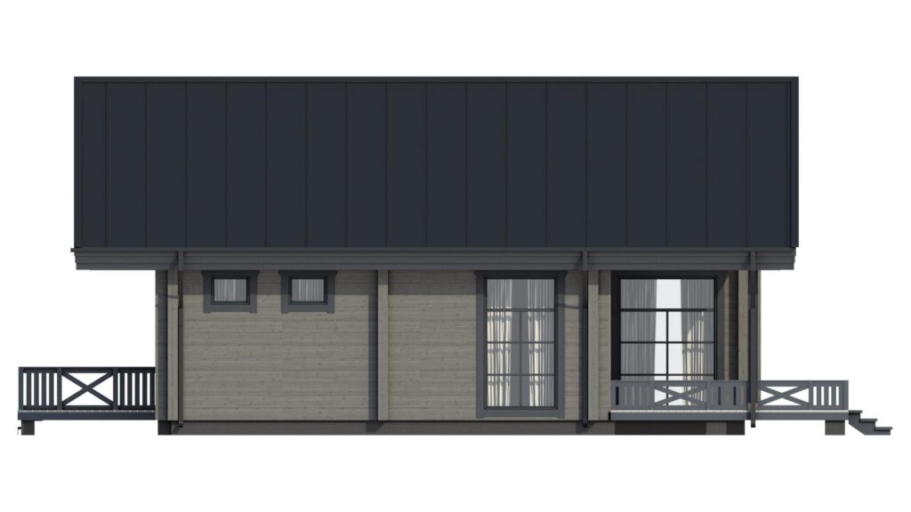 CHALET 188 Leimholz Blockhaus - Rendering 2