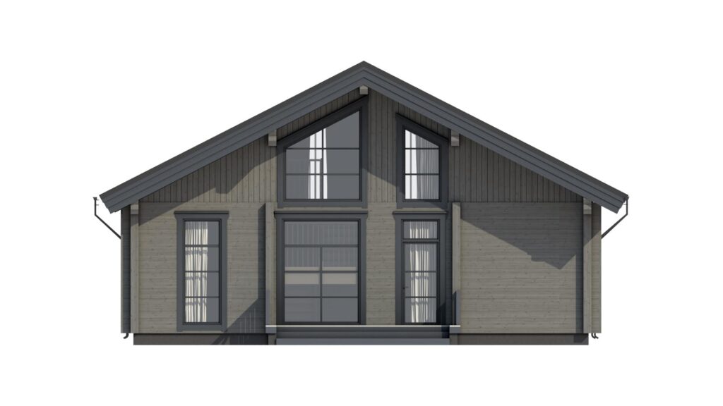 CHALET 188 Leimholz Blockhaus - Rendering 3