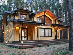 Rundholz Blockhaus - Außenansicht 5