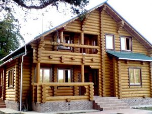 Rundholz Blockhaus - Außenansicht 6